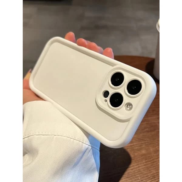 Minimalist Thick Anti-Drop White Phone Case Compatible With IPhone 17 Pro Max/17 Pro/17 Air/17/16 Pro Max White iPhone 16 Pro Max White iPhone 16 Pro Max