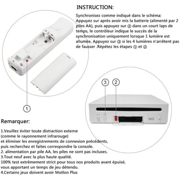 2 i 1 Integrert Wiimote Motion Plus-kontroll og Nunchuk