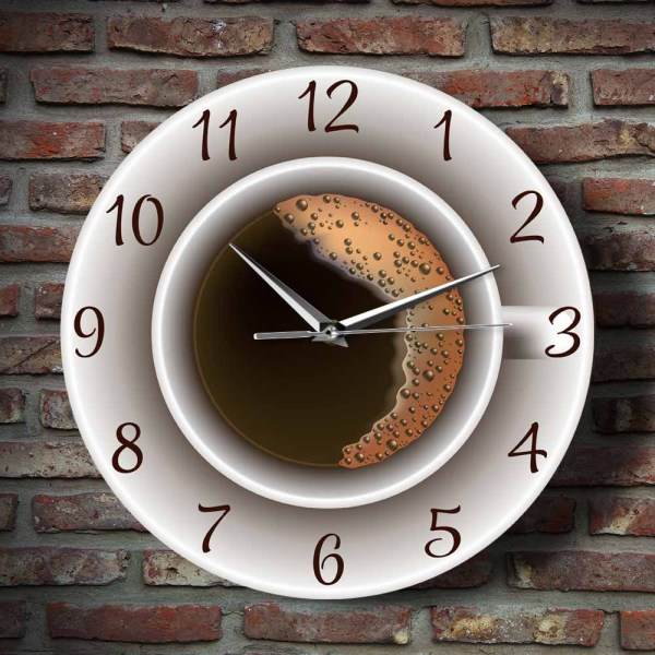 IC Vægur Skum Kaffe Kop Tema Vægur Vægge Dekoration til Café Hjem Køkken Indretning Vægur