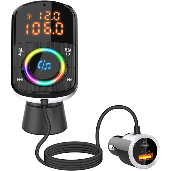 IC Bil Bluetooth FM-lähetin Auton Bluetooth-sovitin USB