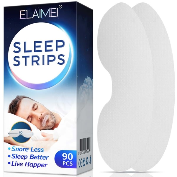 90-pack sömnremsor for att sova for mindre munandning, 90stk