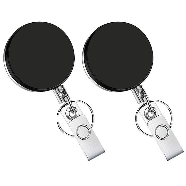 2 stk. Badge Reel Badge Reel Holdere Badge Holder Clips Identifikation Badge Clip IC