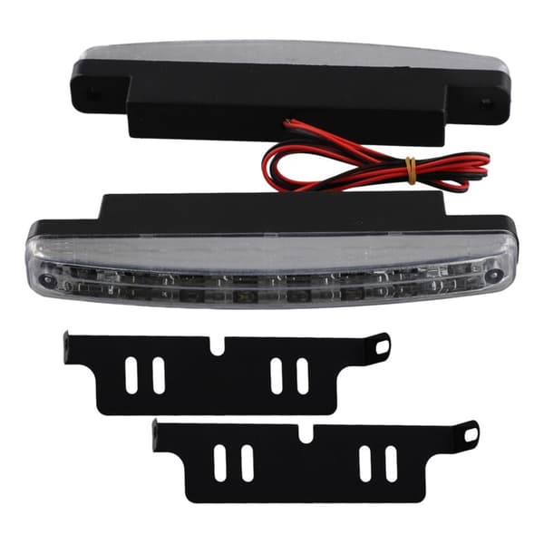 Nyeste 2 stk. høykvalitets superhvite kjørelys 8LED 12V Universal DC frontlysparkering
