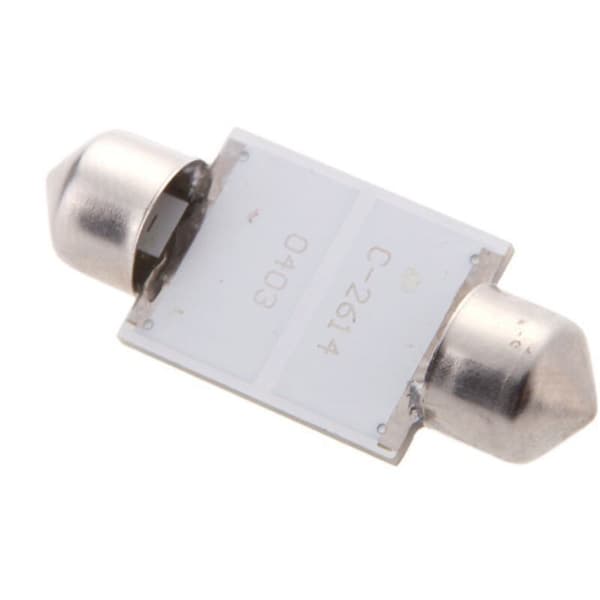 3W COB LED Bil Indvendig Loftlys Pære DC12V 36mm - Hvid