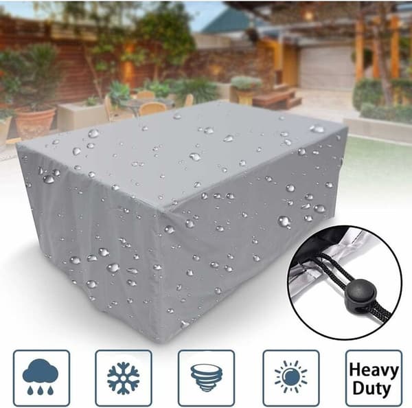 CM - Protective Cover - Garden Furniture - Polyester - Suitable - Garden Table - Chairs - Protected - Rectangular