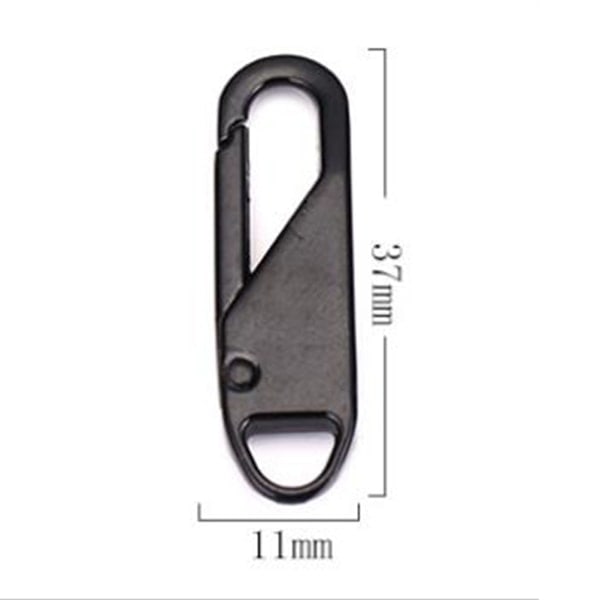 IC 8-pack Universal Dragkedja i Metall för Kläder Zip Fixer