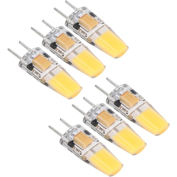 LED Pære 500LM GY6.35 Varm Hvid Silikone Lampefatning Loftslampe Pære 360° Spredningsvinkel Pære 5W 12V