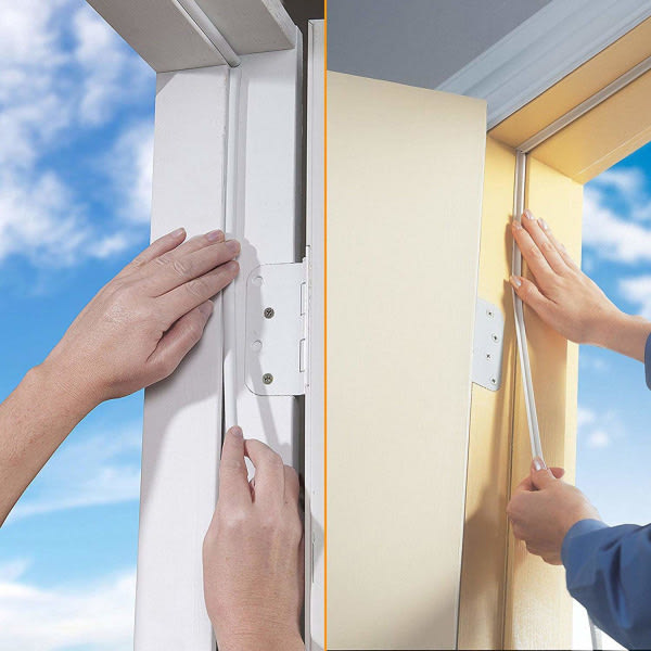 IC Tätningslist för inomhusbruk, fönstertätningslist för självhäftande dörrar och fönster Ljudisolerande väderlist mellanrum, vit