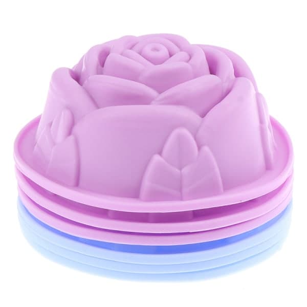 IC 6 stk Silikon Cupcake Form Muffins Bagning Genanvendelig silikone