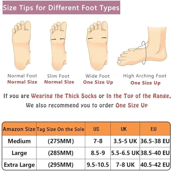 IC Damtofflor Memory Foam Fluffig Mjuk Varm Slip On House Tofflor, Anti-sladd Mysig plysch för inomhus utomhus (Storlek: Stor)