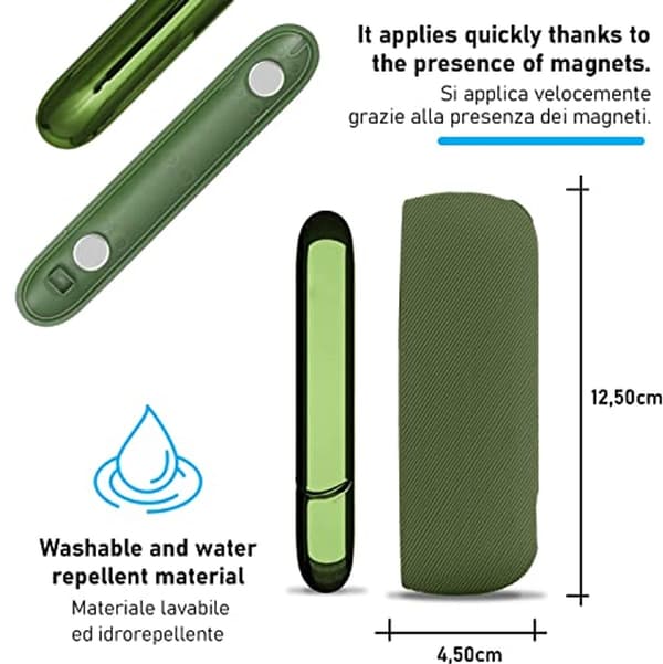 Skyddsfodral för IQOS ILUMA med magnetlås - Mörkgrön