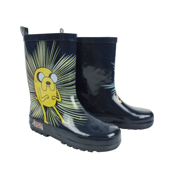 Adventure Time Boys Jake og Finn Wellies 9 UK Navy/Yellow 9 UK Child