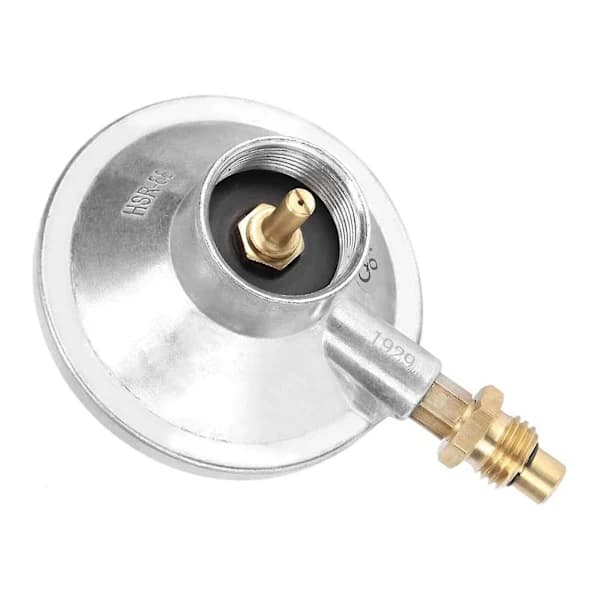 Justerbar propan gassregulator lavtrykkskontrollventil sinklegering for BBQ-grillvarmer camping 1 tomme 20 UNEF