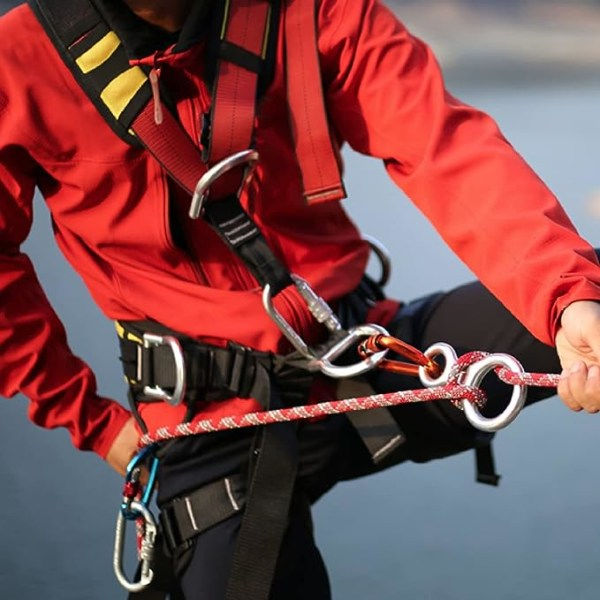 IC Klättringsutrustning Rappelenhet 35kN Aluminium Descender svart