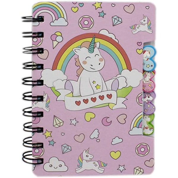 IG Mini Spiral Notebook til barn Flickor Pocket Journal Memo Ruled