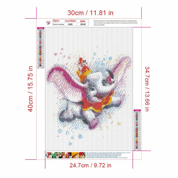 IC Timanttimaalaus, 30x40cm Timanttimaalaus Bilder DIY 5D