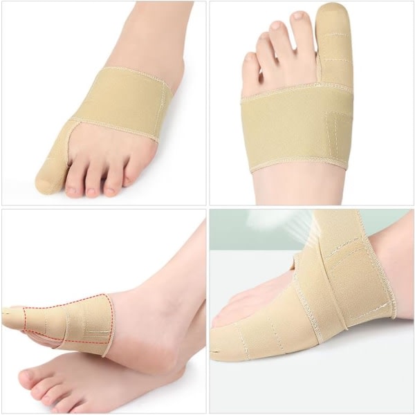 2 st Tåskydd Andas Tåavskiljare Återanvändbar Hammer Toe Corrector för Tåknöl