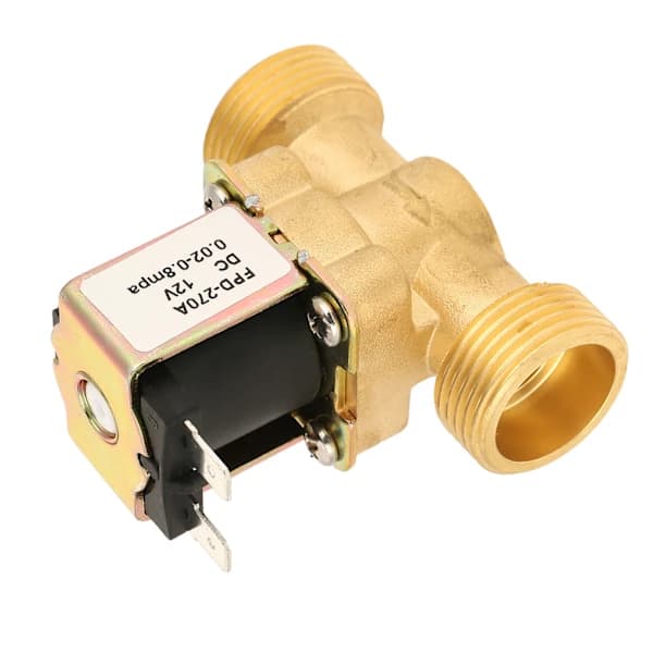 1 stk. DC12V G3/4 normalt lukket elektrisk messingmagnetventil til vand