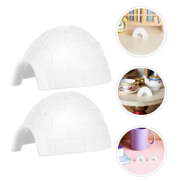 20 pcs Simulated Igloo Statue Miniatures Figures Micro Model 1x 1x