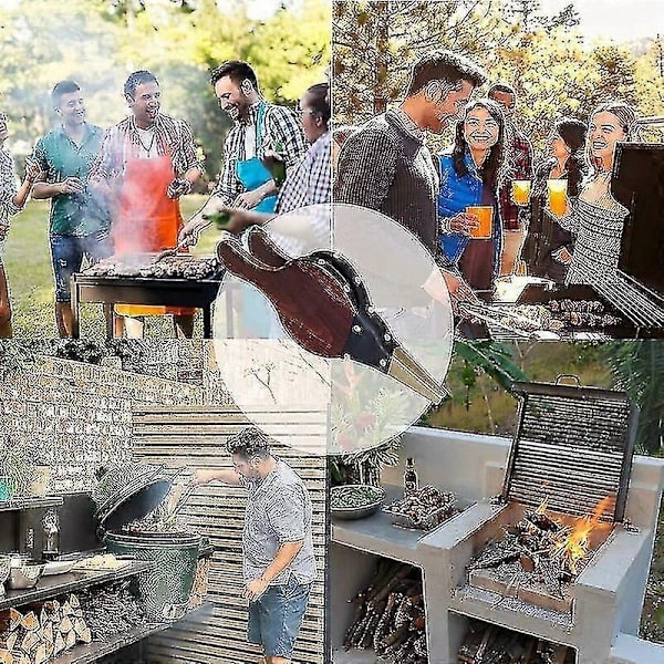 Eldbälg, träblåsare för eld, eldbälg, eldbälg i trä, med rem, för grill, eldstad, vedspis, grillning, utomhus