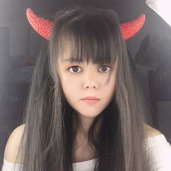 IC Shiny Red Devil Horn Hårklämma Hårnål Hårtillbehör för