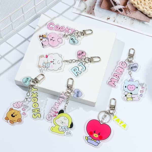 BTS Nøkkelring BT21 Nøkkelring - lager IC