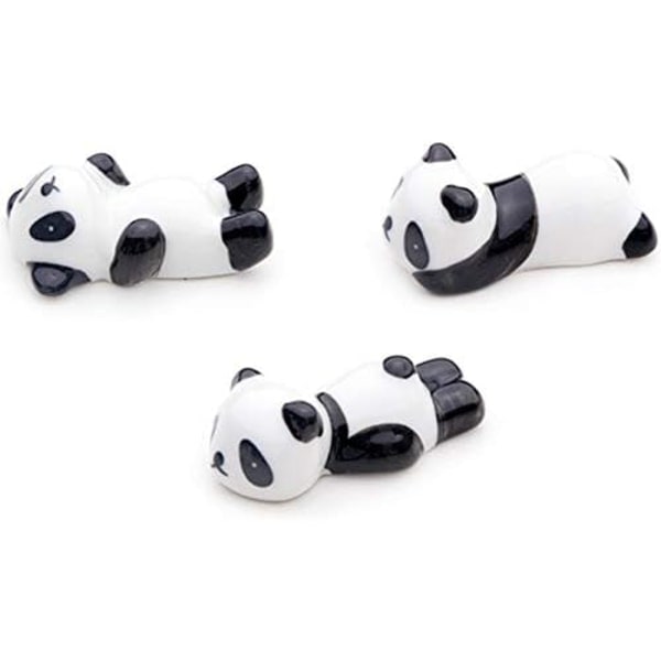 IC 8 stk Søde Panda Keramiske Spisepindeholdere
