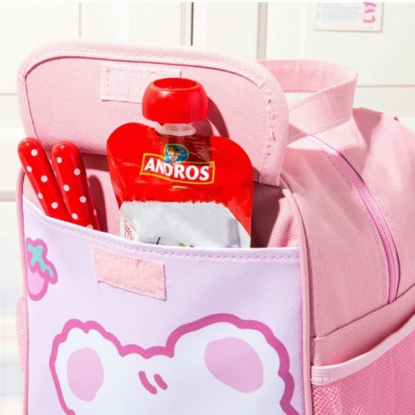 IC Söt Lunchväska för Kvinnor Flickor Japansk Anime Isolerad Kylare Kawaii Lunchbox för barn Tonåringar Förskola gymnasieelev (rosa kanin)