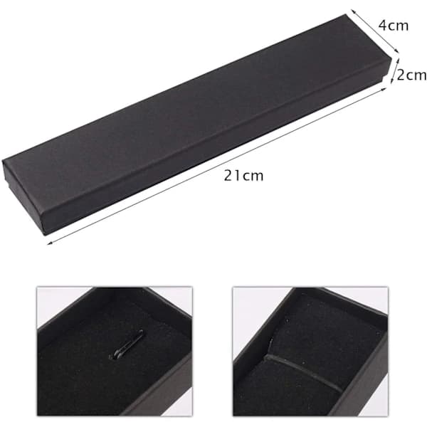1 pc Cardboard Jewelry Box, Long Rectangular Jewelry Box