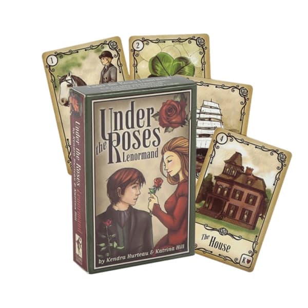 IC Under the Roses Lenormand Oracle Deck Familjefest Roliga tarots