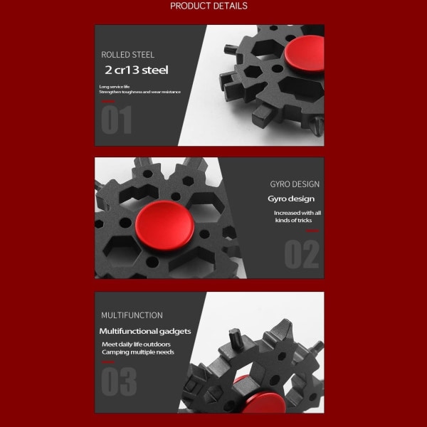 IC Snowflake Monitoimityökalu 22-I-1 Snowflake Standard Monitoimityökalu