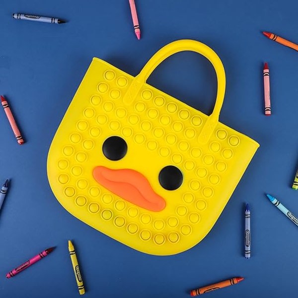 IC Fidget Purse for Girls - Bubble Push Pop-veske med Crazy Eyes, Silikon Fidget-håndveske Leksak til barn | Fødelsedag, påsk