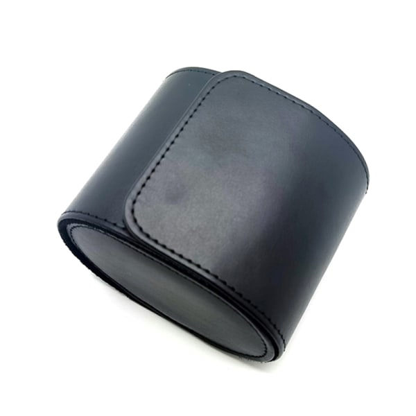IC Travel Watch Organizer Kellokotelo PU Nahkainen Rullakello Musta