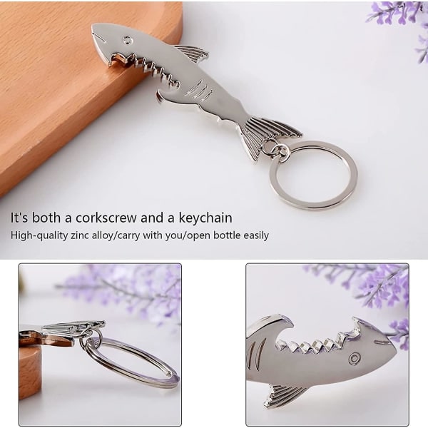 IC Metal Shark Flaskeåbner nøglering