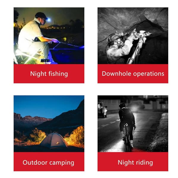 IC CNE mini lommelykt med nøkkelring, COB-lys, camping