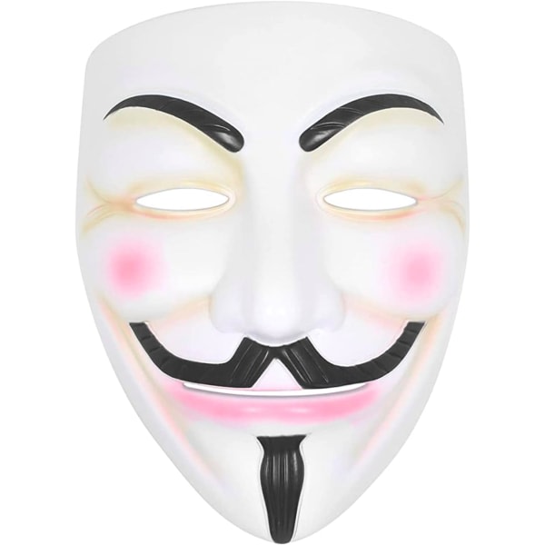 IC 3kpl Maskisarja – Aikuisten Halloween-asu kulta-, valko- ja mustana | Hacker-asu ystäville