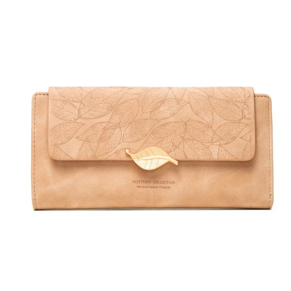 IC Pung Lang Pung Dame Lang Pung Stor Kapacitet Zip Clutch, Rosa