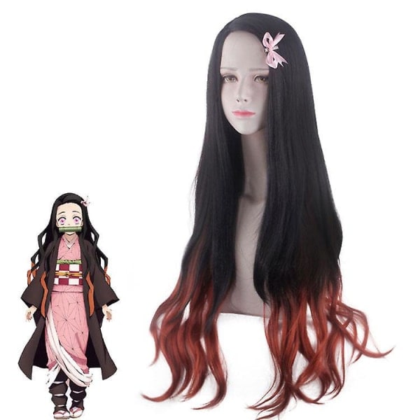 IC Kimetsu no Yaiba Peruk Köksdörr Nezuko Spökgradient