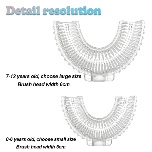 IC U-muotoinen hammasharja lapsille 2 kpl - Hammasharja taaperolle, manuaalinen tyyli 5 S