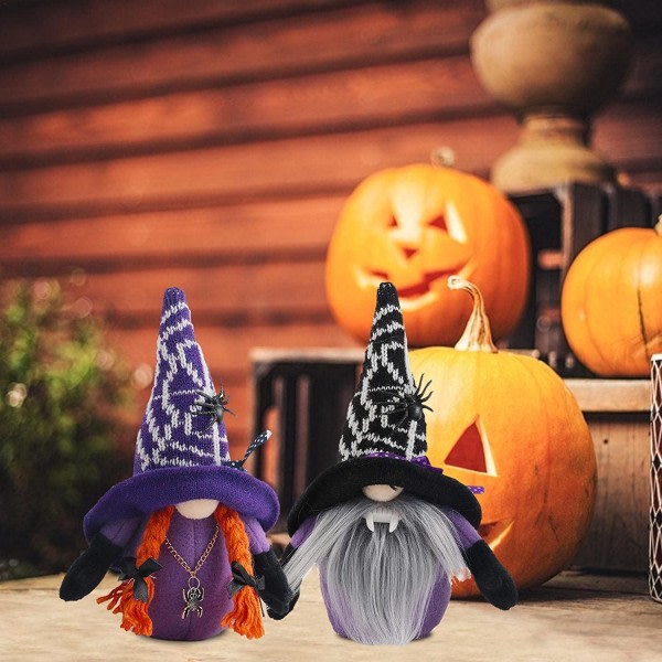 IC Festliga Gnome Plyschdekorationer Ansiktslösa Halloween Gnome Doll