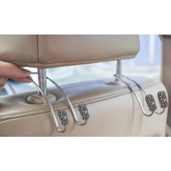 IC Bil Nackstödskrokar 4-pack, vahvat ja kestävät auton koukut SUV:lle