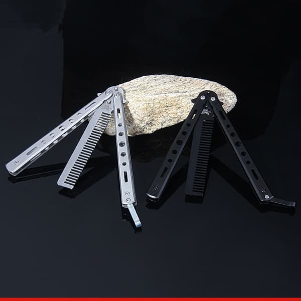 IC Butterfly Comb, sammenleggbar treningskam i metall