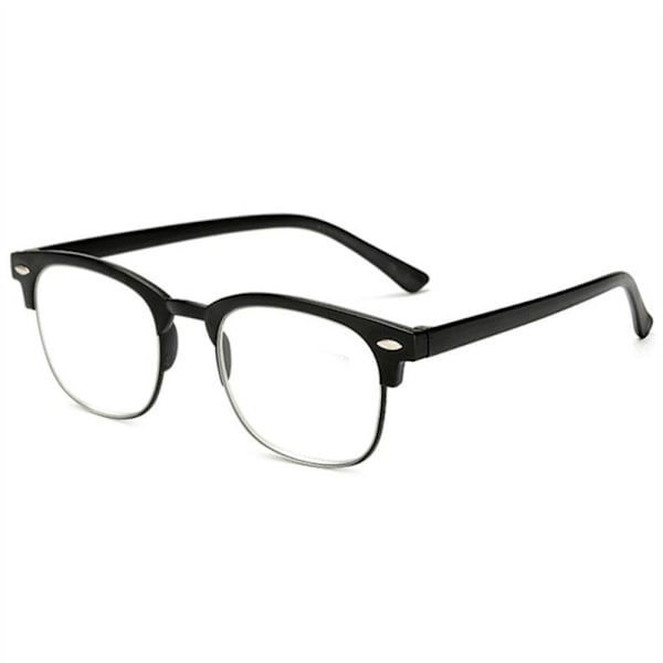 Læsebriller med styrke +1.0-+4.0 Sort Sort +4.0 Svart 4