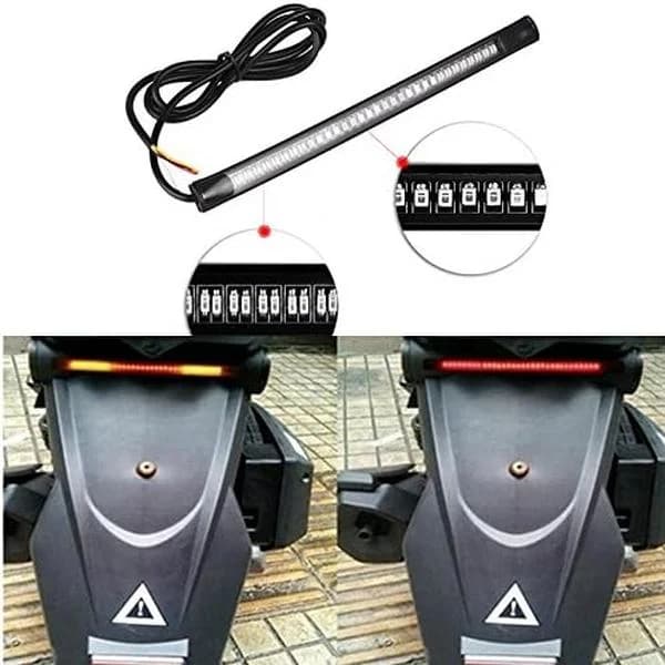 48 LED-bromsljus passar motorcykel, bil, cykel med 12V-ljus, 2-pack