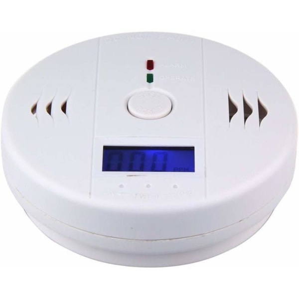 CO-detektor Kolmonoxiddetektor med LED-display/elektronisk sensor Kolmonoxidlarmdetektor