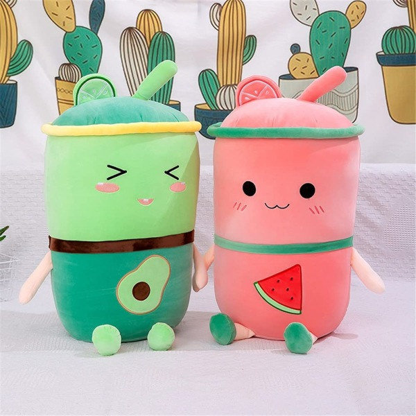 IC Fylld Boba Tea Plysch Kudde, Söt Bubble Tea Plysch