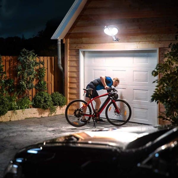 IC LED solcelle vegglampe med bevegelsessensor utendørs hagelys hage villa belysning vanntett