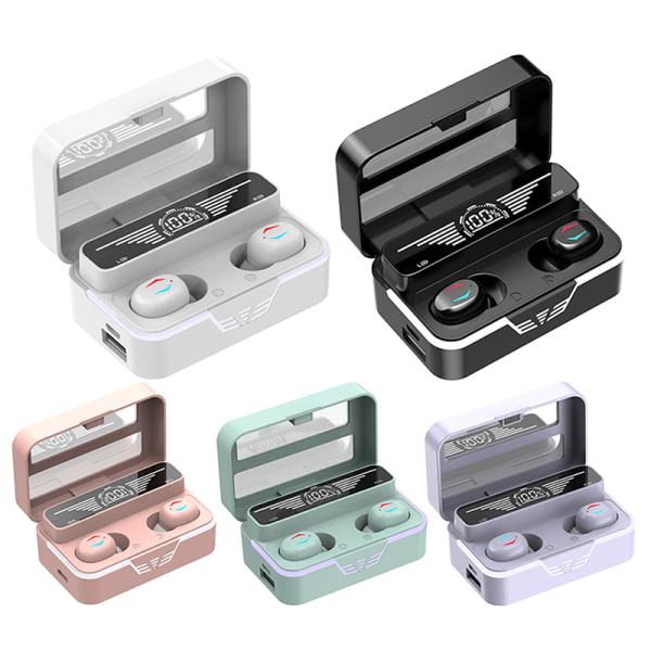 IC Trådløse in-ear-øretelefoner Bluetooth -headset Lang batteritid sta black