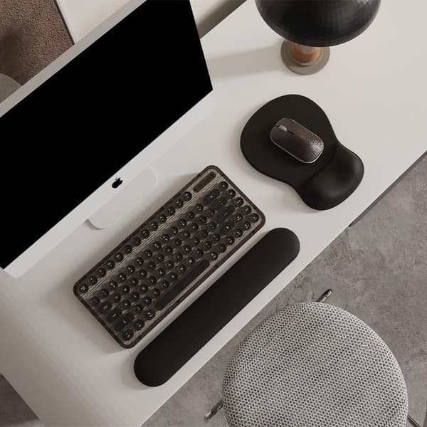 Ergonomisk Musematte med Håndleddsstøtte – Gel – Svart – Anti-skli – For Kontor og Gaming