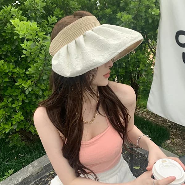 Dame Uformell Hatt Dame Solhatt Elegant Strandhatt Bøttehatt
